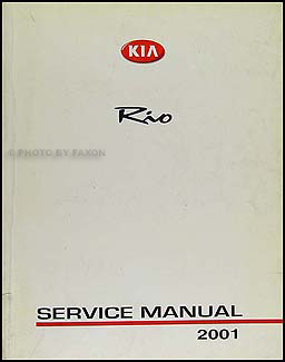 2002 Kia Rio Repair Manual Original 