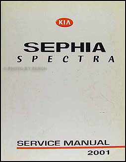 2001 Kia Sephia Spectra Repair Manual Original