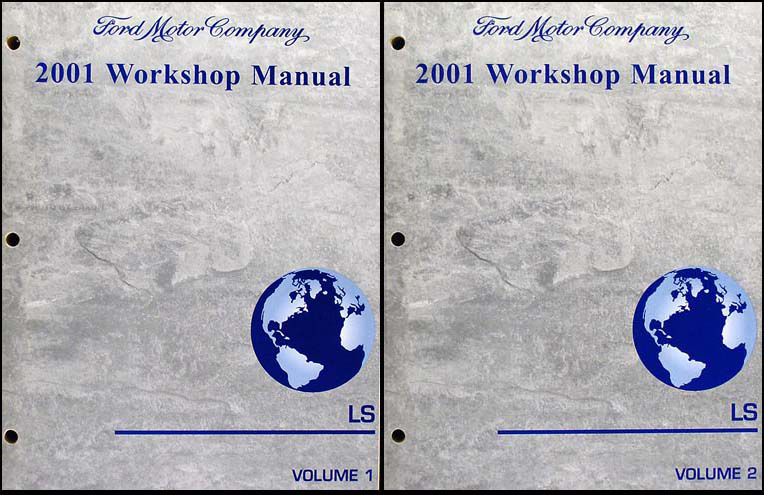 2001 Lincoln LS Shop Manual 2 Volume Set Original