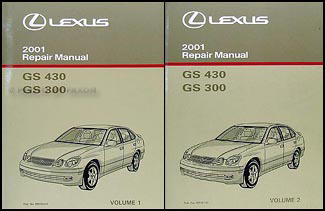 2001 Lexus GS 300 and 430 Repair Manual Original 2 Volume Set