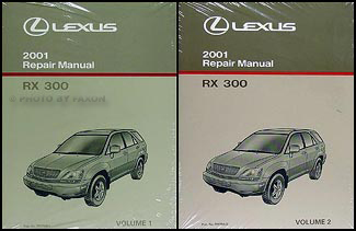 2001 Lexus RX 300 Repair Manual Original 2 Volume Set