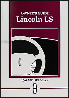2001 Lincoln LS Original Owner's Manual Package