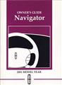 2001 Lincoln Navigator Owner's Manual Original