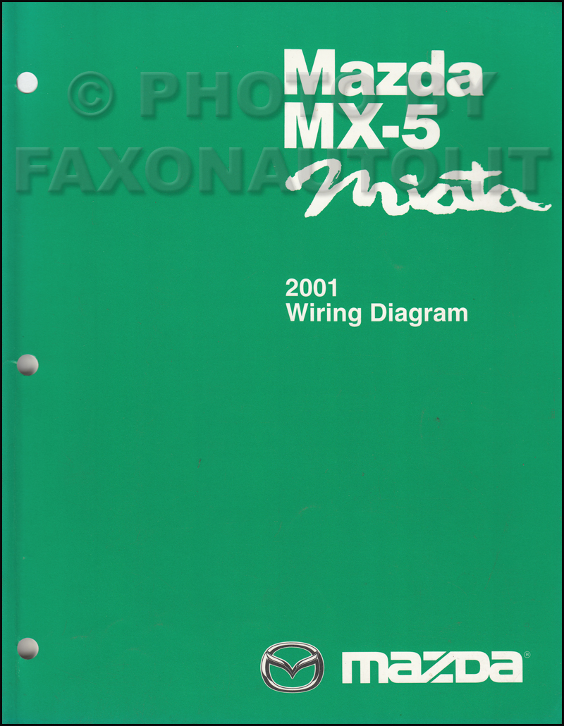 2001 Mazda MX-5 Miata Wiring Diagram Manual Original