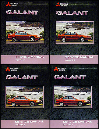 2001 Mitsubishi Galant Repair Manual Set Original
