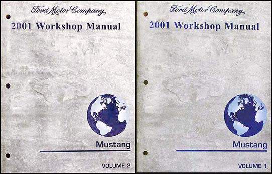 2001 Ford Mustang Shop Manual Original 2 Volume Set 