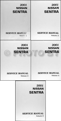 2001 Nissan Sentra Repair Manual Original 5 Volume Set