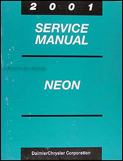 2001 Neon Shop Manual Original 