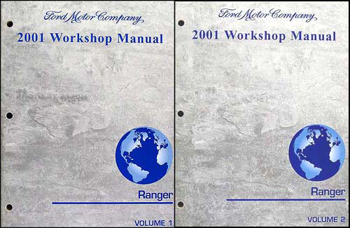 2001 Ford Ranger Repair Manual Original 2 Volume Set 