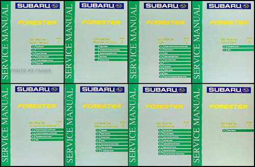 2001 Subaru Forester Repair Manual Original 8 Volume Set 