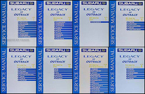 2001 Subaru Legacy & Outback Repair Manual Set Original