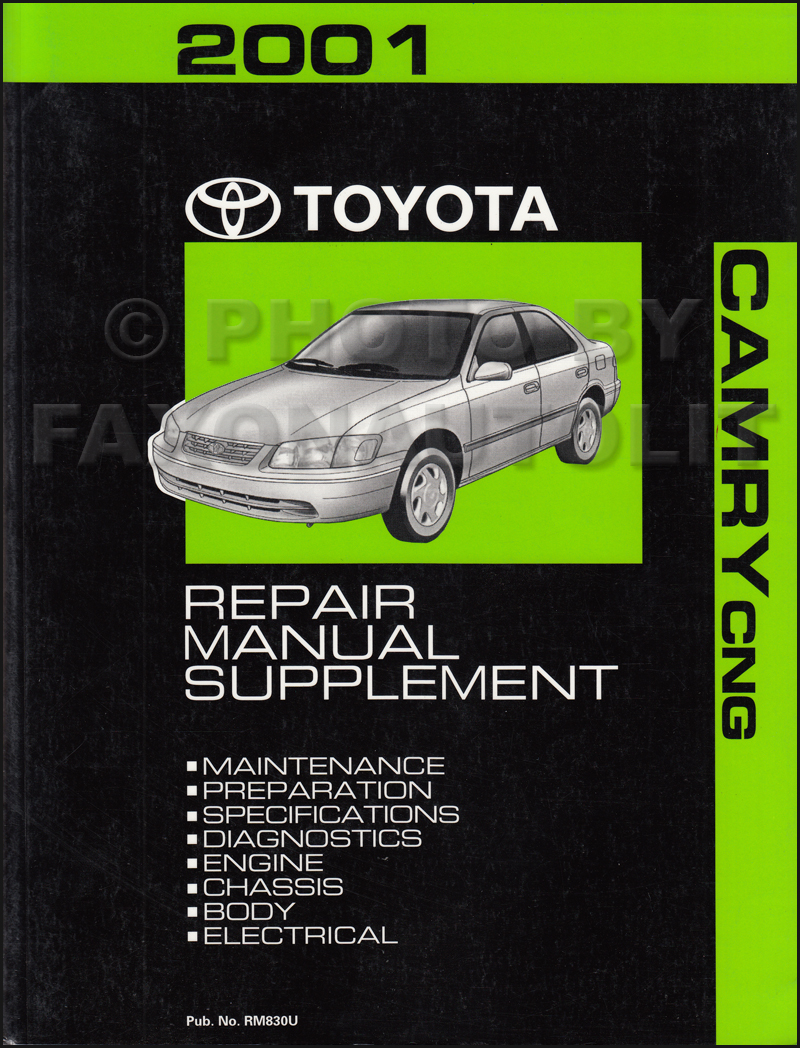 2000 Toyota Camry CNG Repair Manual Original Supplment