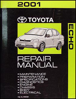 2001 Toyota Echo Repair Manual Original