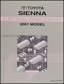 2001 Toyota Sienna Van Wiring Diagram Manual Original