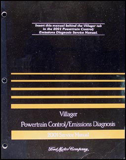 2001 Mercury Villager Engine & Emissions Diagnosis Manual