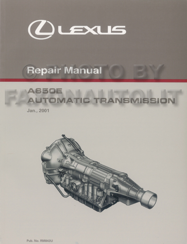 2002-2005 Lexus SC 430 Automatic Transmission Overhaul Manual Original