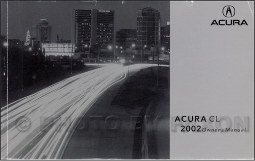 2002 Acura CL Owners Manual Original