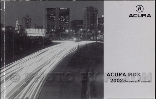 2002 Acura MDX Owners Manual Original