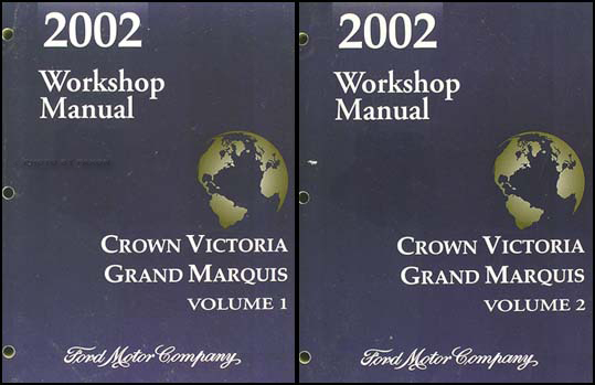 2002 Ford Crown Victoria and Mercury Grand Marquis Repair Shop Manual Set