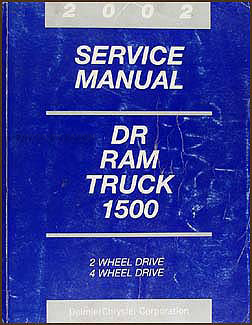 2002 Dodge Ram 1500 Pickup Truck Shop Manual Original 