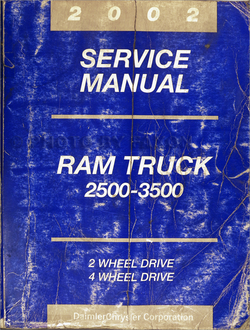 2002 Dodge Ram 2500-3500 Truck Shop Manual Original 