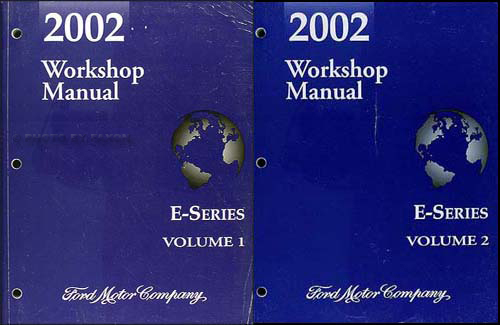2002 Ford Econoline Van and Club Wagon Repair Shop Manual Set of 2 Original
