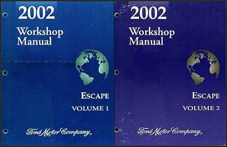2002 Ford Escape Repair Manual Original 2 Volume Set