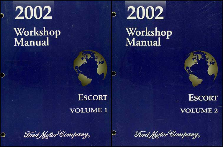 2002 Ford Escort and ZX-2 Repair Manual 2 Volume Set Original