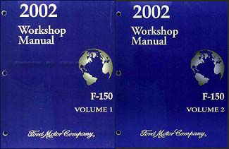 2002 Ford F-150 Repair Manual 2 Volume Set Original