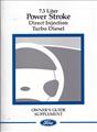 2002 Ford Power Stroke 7.3L Diesel Engine Owner's Manual Supplement Original