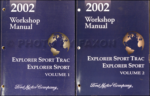 2002 Ford Explorer Sport & Sport Trac Repair Shop Manual Original Set