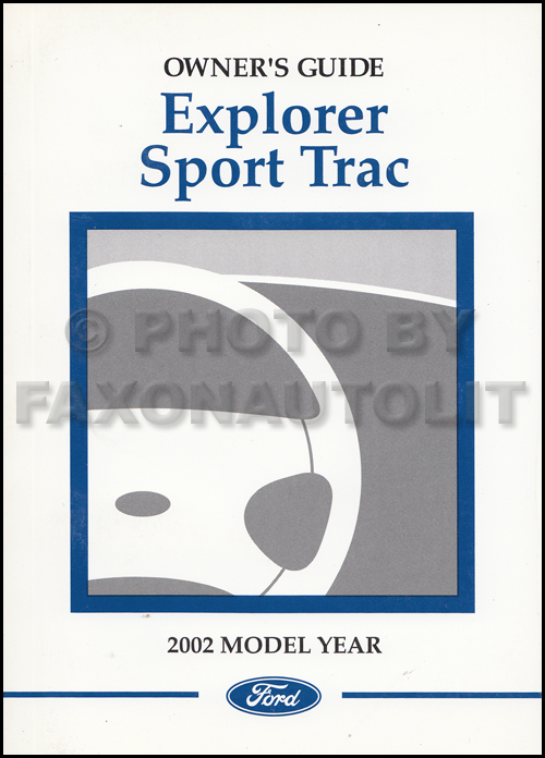 2002 Ford Explorer Sport Trac Owner's Manual Original