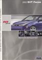 2002 Ford SVT Focus Owner's Manual Supplement Original