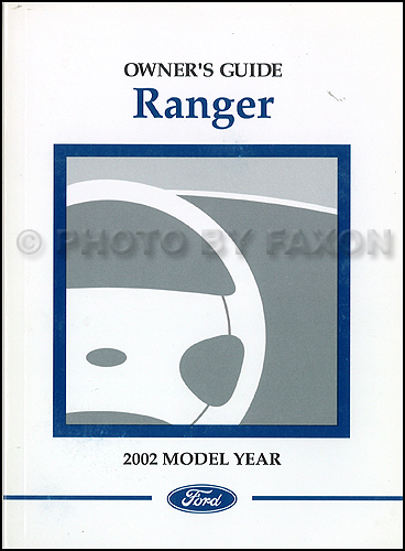 2002 Ford Ranger Owner's Manual Original