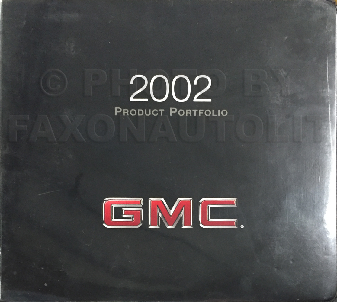 2002 GMC Light Duty Color & Upholstery Dealer Album/Data Book Original