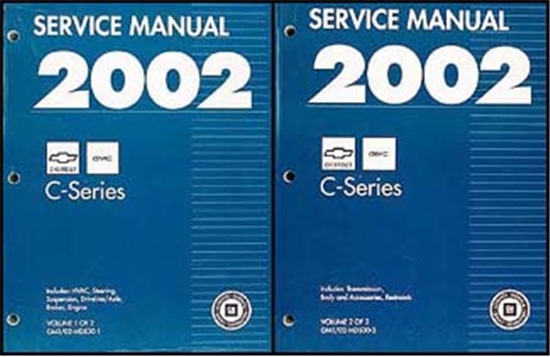 2002 Topkick & Kodiak C-6000/7000 Repair Manual Original 2 Volume Set 