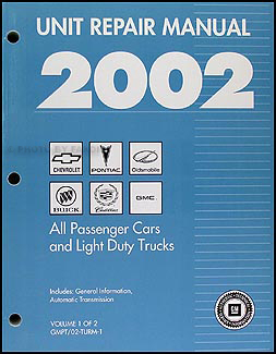 2002 GM Automatic Transmission Overhaul Manual Original