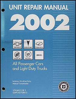 2002 GM Manual stick Transmission & 4x4 Transfer Case Overhaul Manual