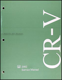 2002 Honda CR-V Repair Shop Manual Original
