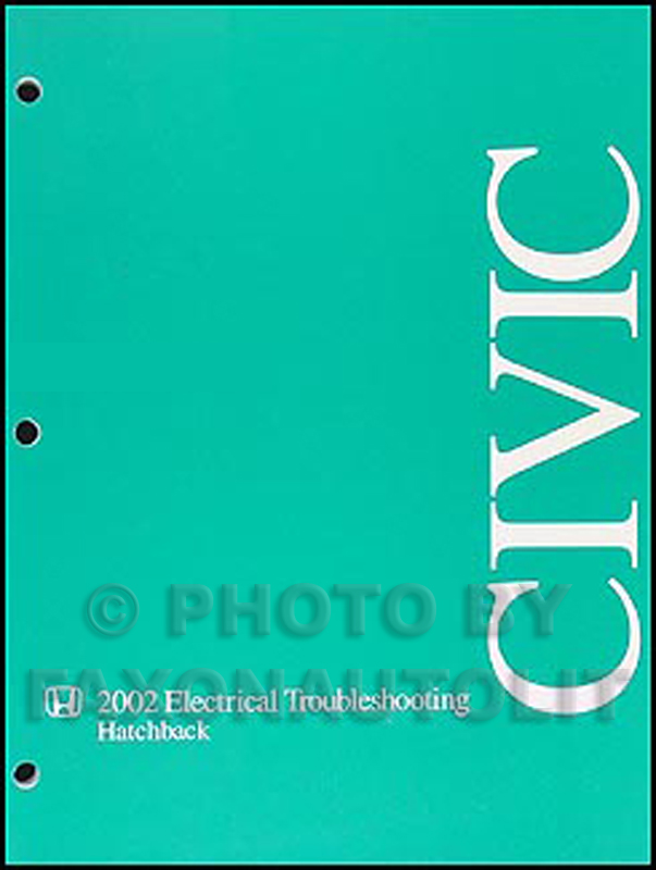 2002 Honda Civic Si Hatchback Electrical Troubleshooting Manual Orig.