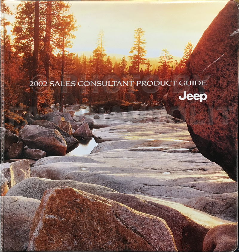 2002 Jeep Color and Upholstery Dealer Album and Data Book Original
