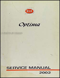2002 Kia Optima Repair Manual Original 