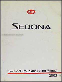 2002 Kia Sedona Electrical Troubleshooting Manual Original
