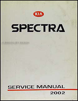 2002 Kia Spectra Repair Manual Original 