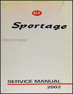 2002 Kia Sportage Repair Manual Original 