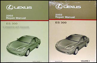 2002 Lexus ES 300 Repair Manual 2 Volume Set Original ES300