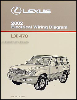2002 Lexus LX 470 Wiring Diagram Manual Original