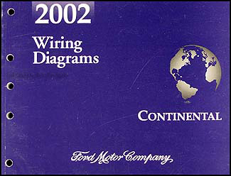 2002 Lincoln Continental Wiring Diagram Manual Original 