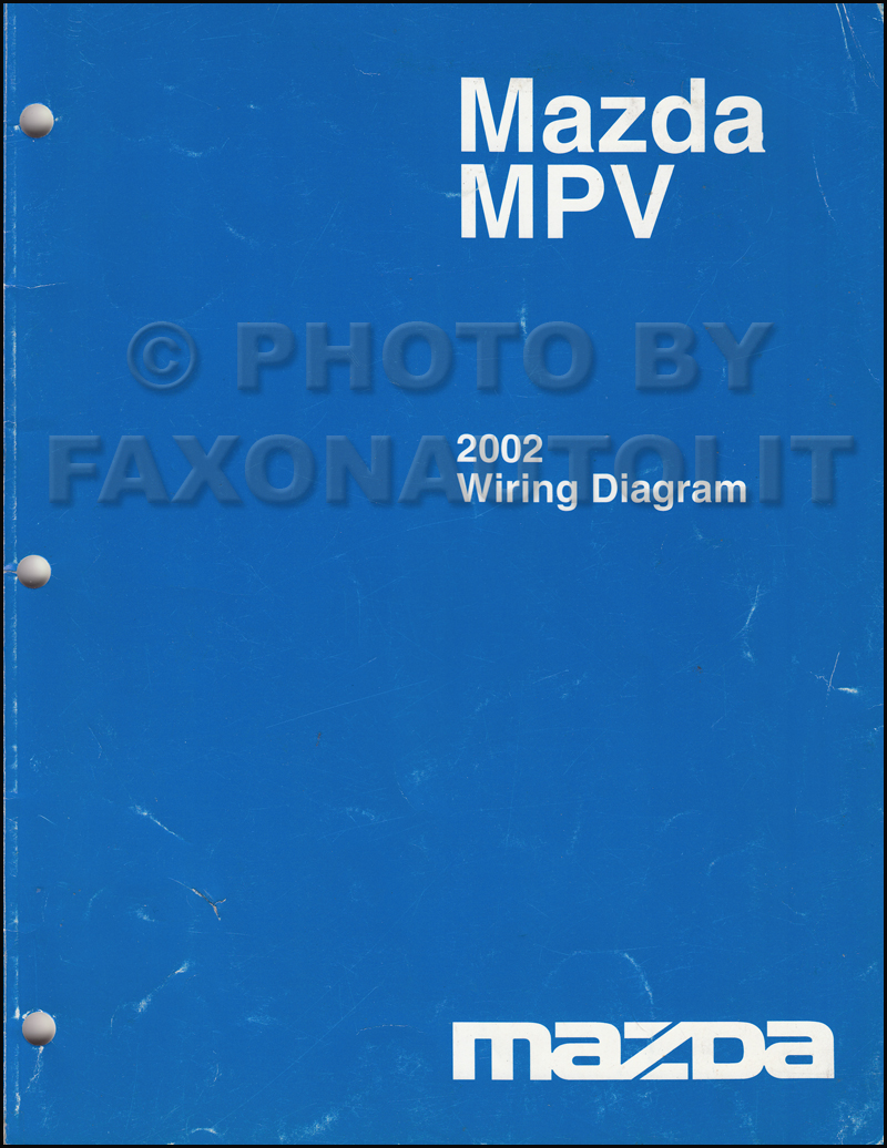 2002 Mazda MPV Wiring Diagram Manual Original