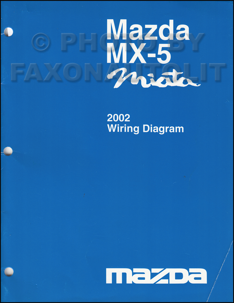 2002 Mazda MX-5 Miata Wiring Diagram Manual Original
